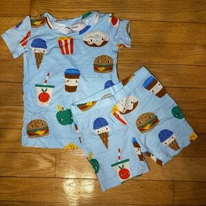 Angel Dear 2T Food Print Pajama Set